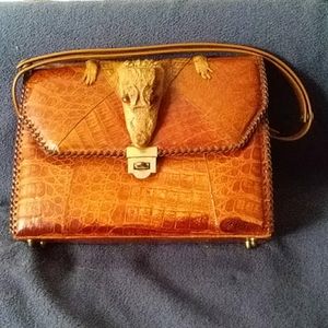 Vintage Alligator Leather Purse